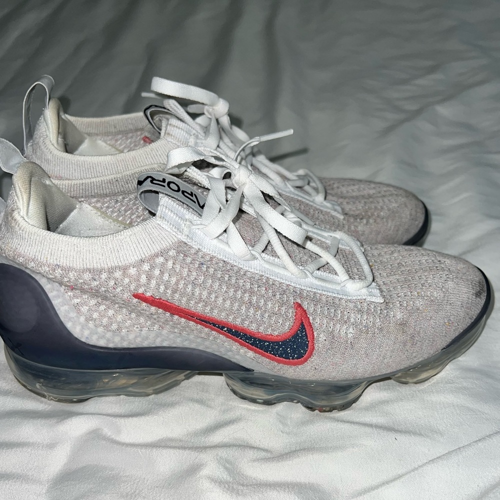 Nike Vapormax Flyknit White/Thunder Blue/Silver